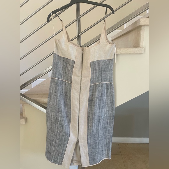 Vintage Narciso Rodriguez Cream & Black Sleeveless Dress - Picture 2 of 15